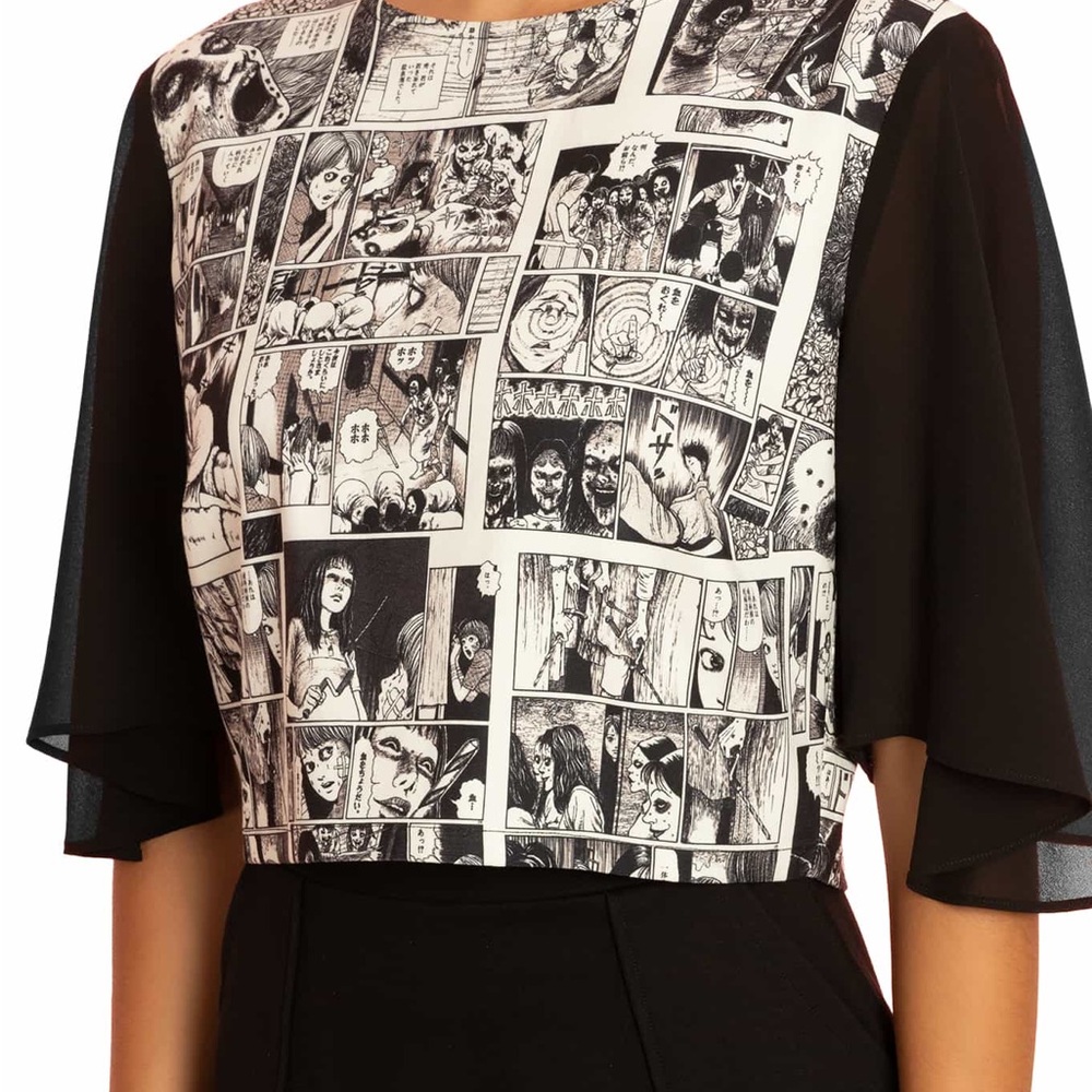 Blackmilk Uzumaki Junji Ito Top